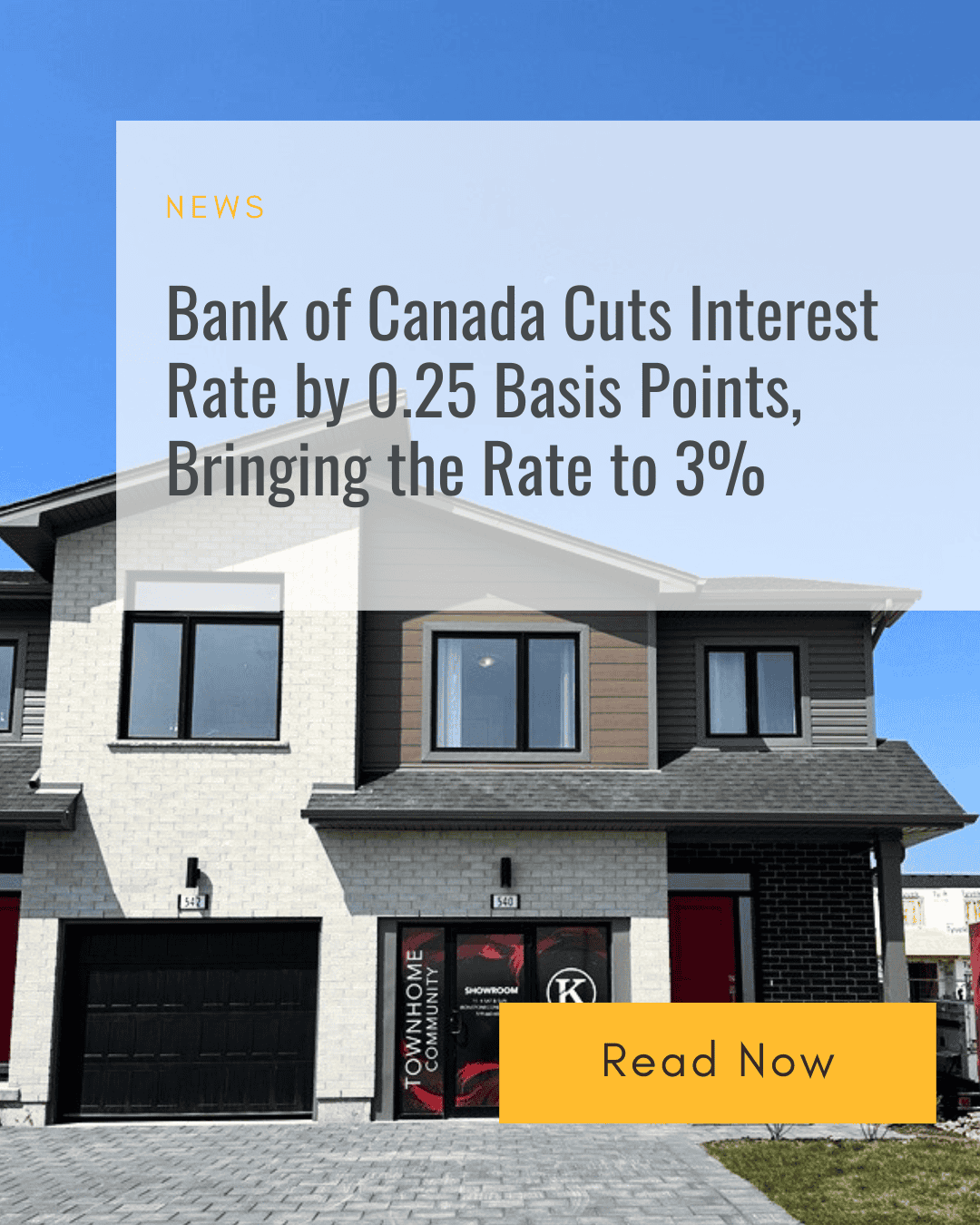 Bank of Canada cuts interest rate by 0.25 Basis Points